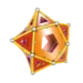 Construction en Geomag en forme d’étoile 3D réalisée avec des barrettes magnétiques, des sphères métalliques et des panels colorés lors d’un atelier Mag4play à Lyon, dans le Rhône, en Rhône-Alpes et en Suisse romande.