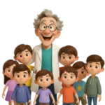 Enfants réunis autour d’une table lors d’un atelier périscolaire Mag4play, construisant ensemble avec des barrettes magnétiques, des sphères et des panels Geomag à Lyon, dans le Rhône, en Rhône-Alpes et en Suisse romande.